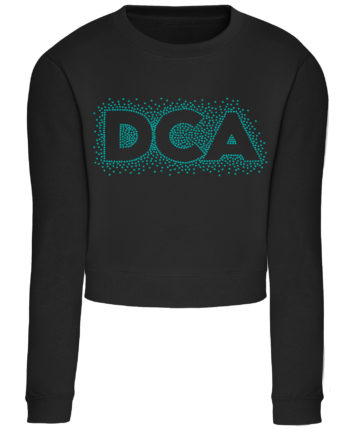 DANCE & CHEER-A-CALITY Rhinestone Cropped Sweatshirt