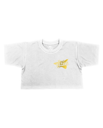 Royal Vulcans White Cropped T-Shirt