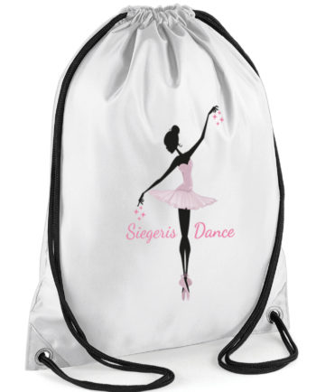 Siegeris Dance Pink Print Gym Sack