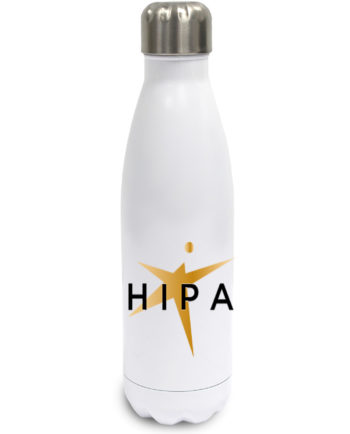 H.I.P.A Essex White Stainless Steel Drinks Bottle