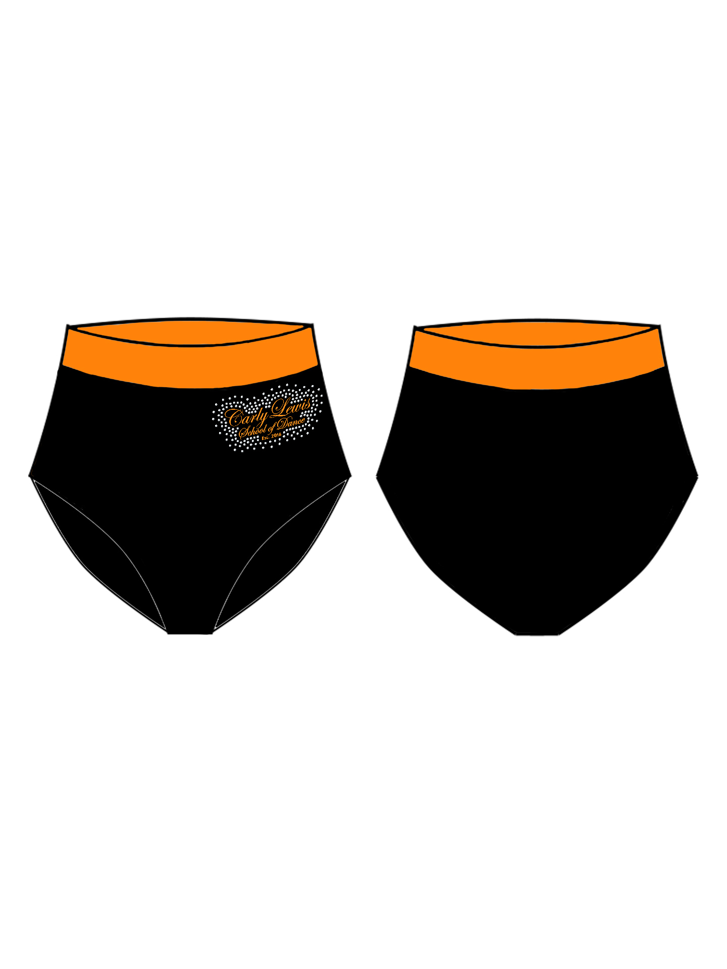 Carly Lewis School of Dance Lycra Shorts**CUSTOM LYCRA 6-8 WEEK LEAD TIME**