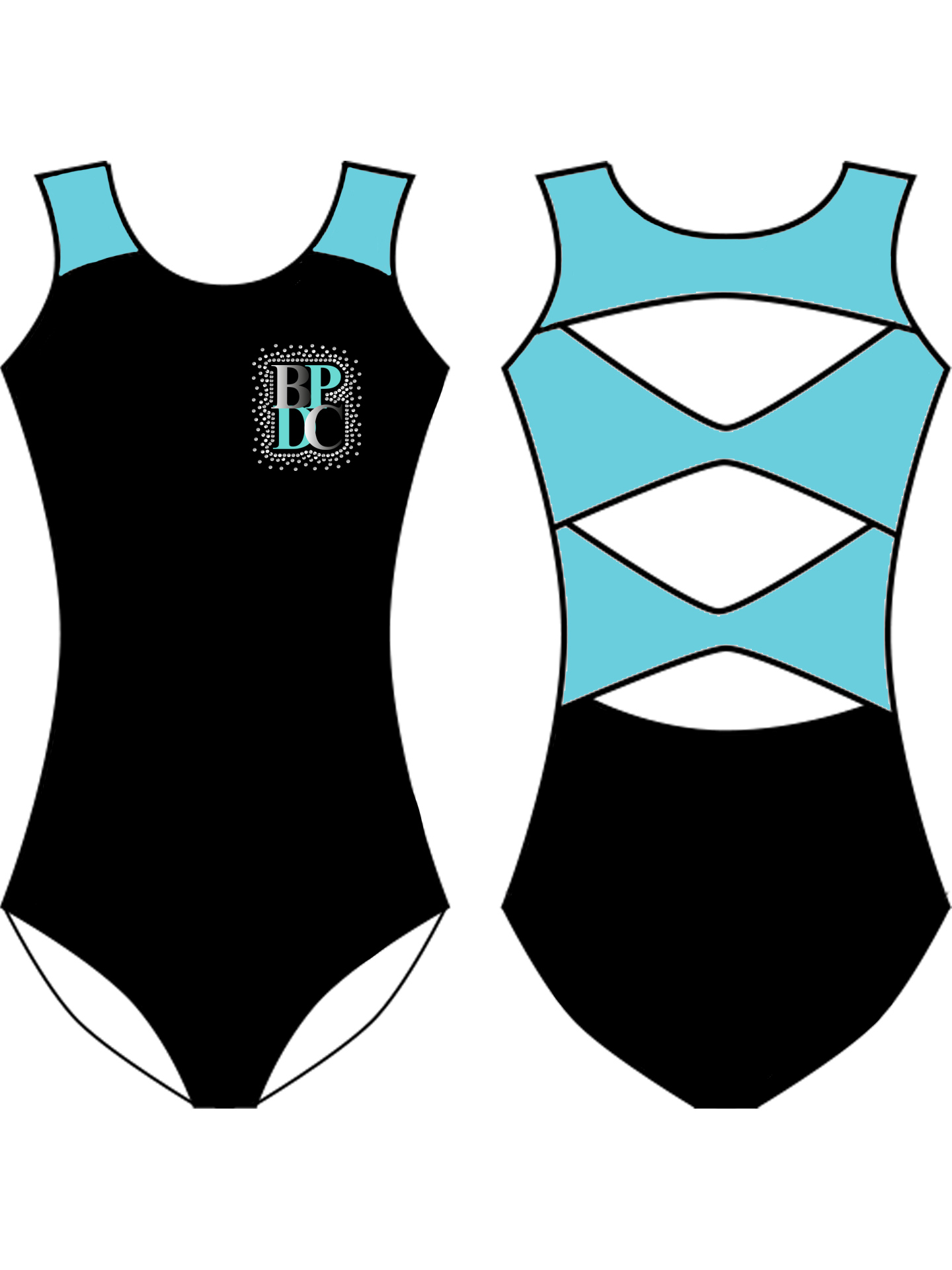 Bronia Pearce Dance Company Custom Lycra Leotard Style 2 - **CUSTOM LYCRA 6-8 WEEK LEAD TIME**