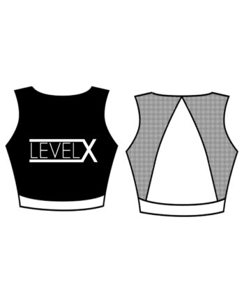 Level X Custom Lycra Crop Top Style 10 - **CUSTOM LYCRA 6-8 WEEK LEAD TIME**