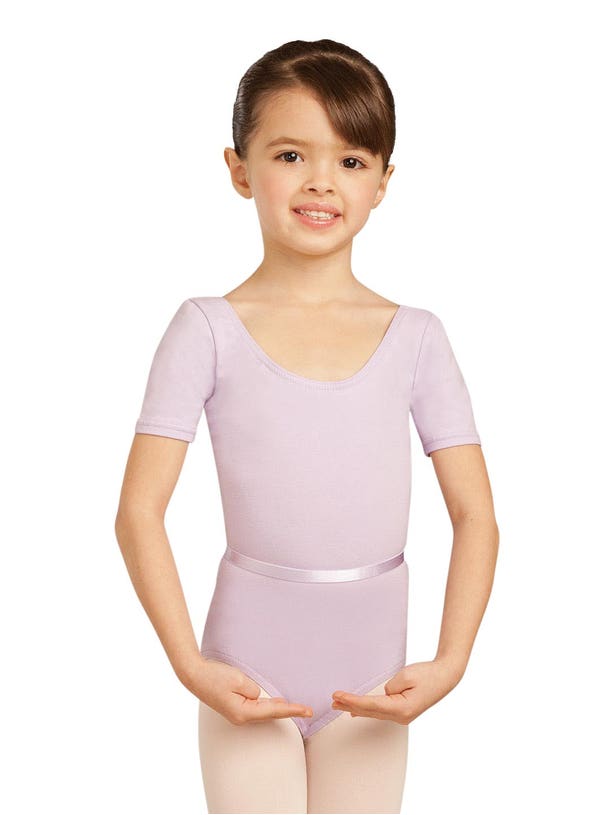 Capezio Scoop Neck Short Sleeve Leotard with Belt