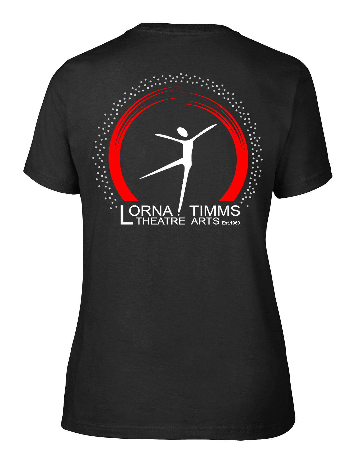 Lorna Timms Theatre Arts Black Fitted T-Shirt - Image 2