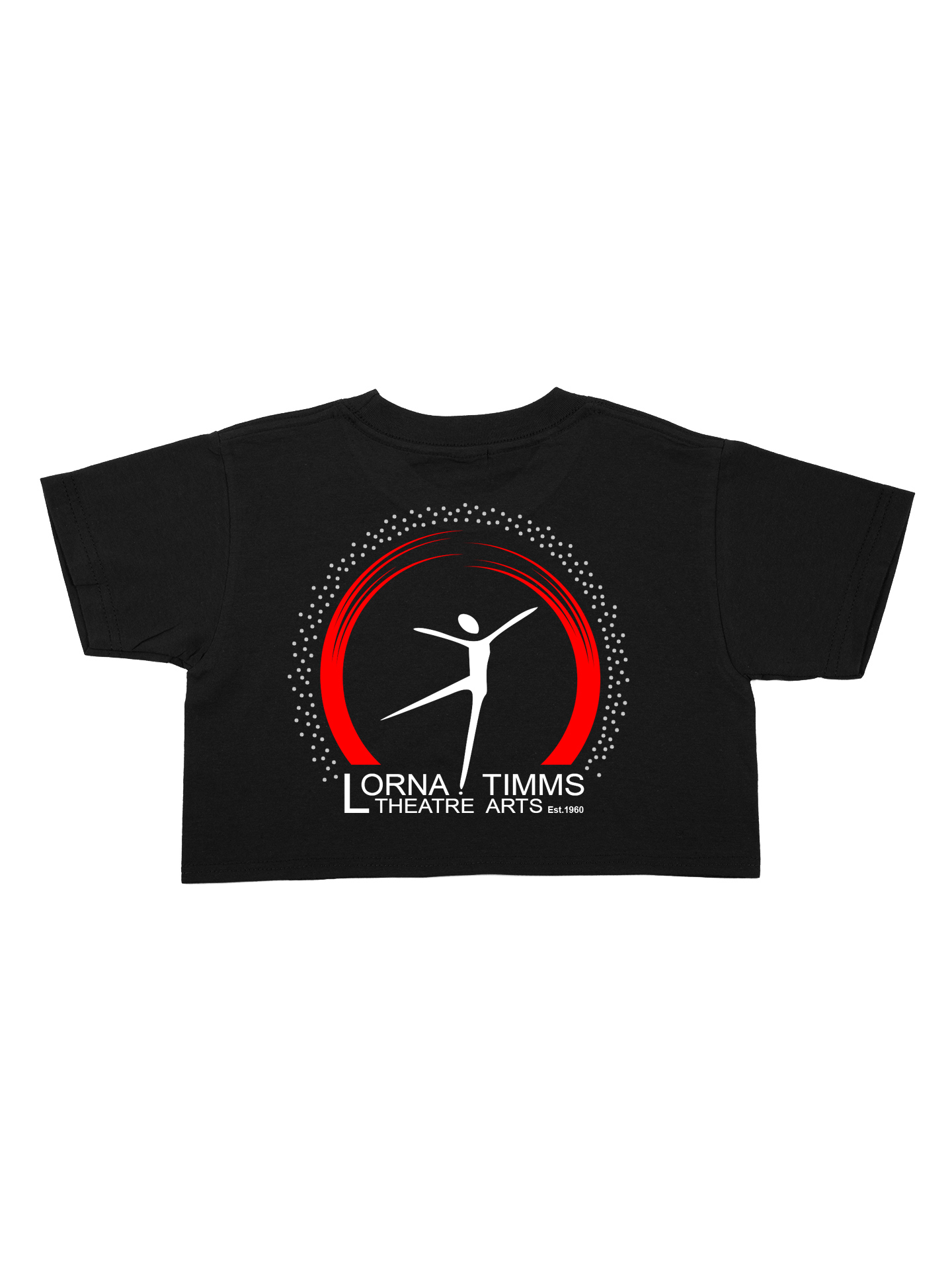 Lorna Timms Theatre Arts Black Cropped T-shirt - Image 2