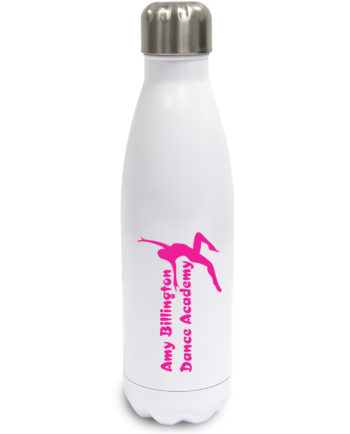 Amy Billington Dance Academy White Stainless Steel Drinks Bottle