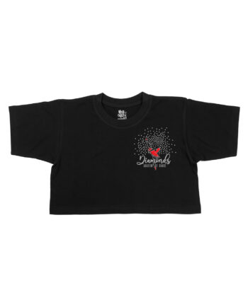 Dover Dance Academy Glitter Personalisation Crop T-Shirt