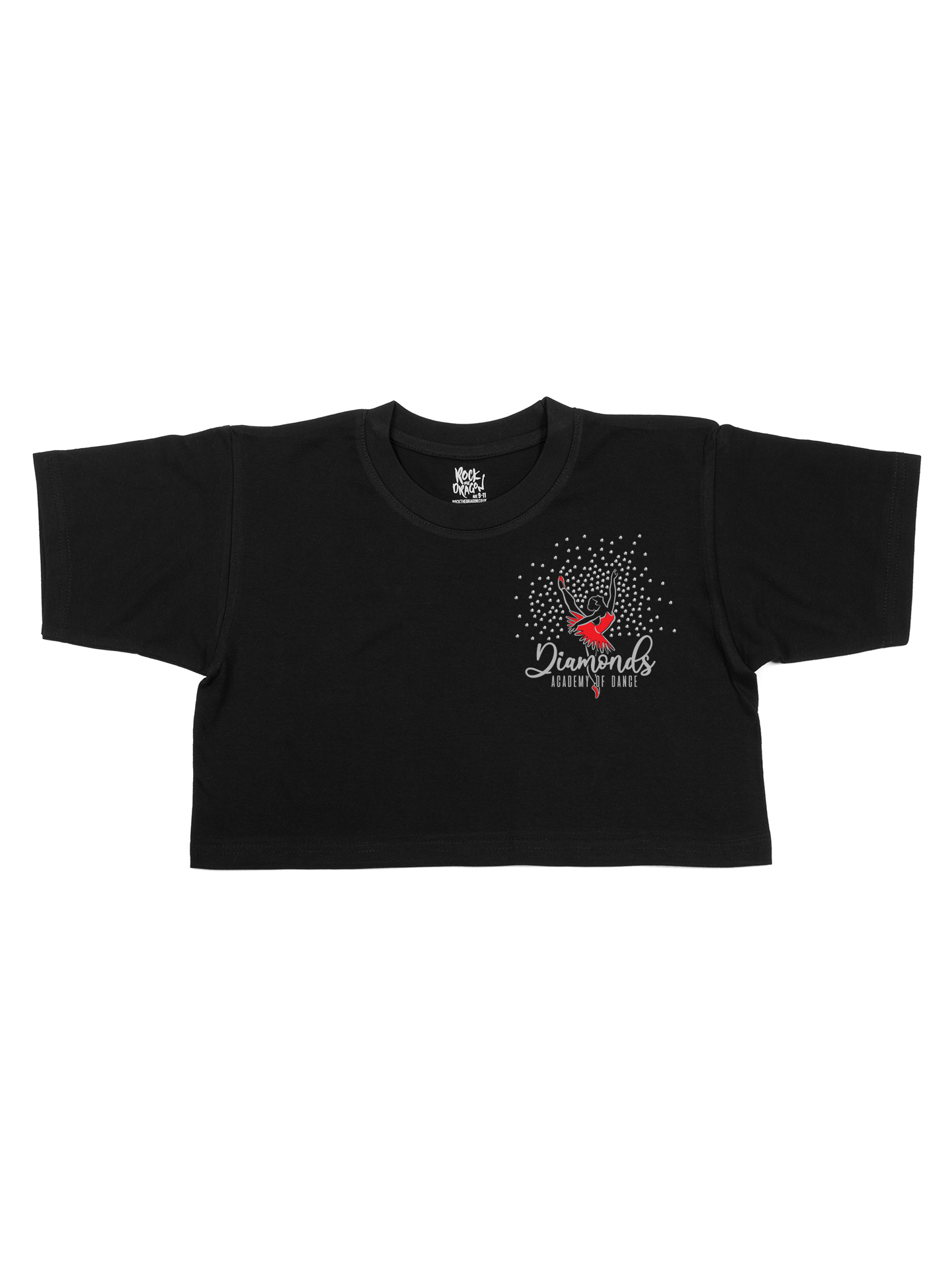 Dover Dance Academy Glitter Personalisation Crop T-Shirt