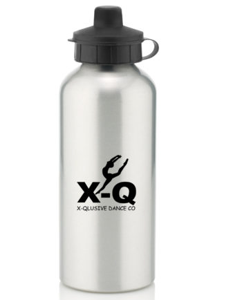 X-Qlusive Dance Company Silver Water Bottle