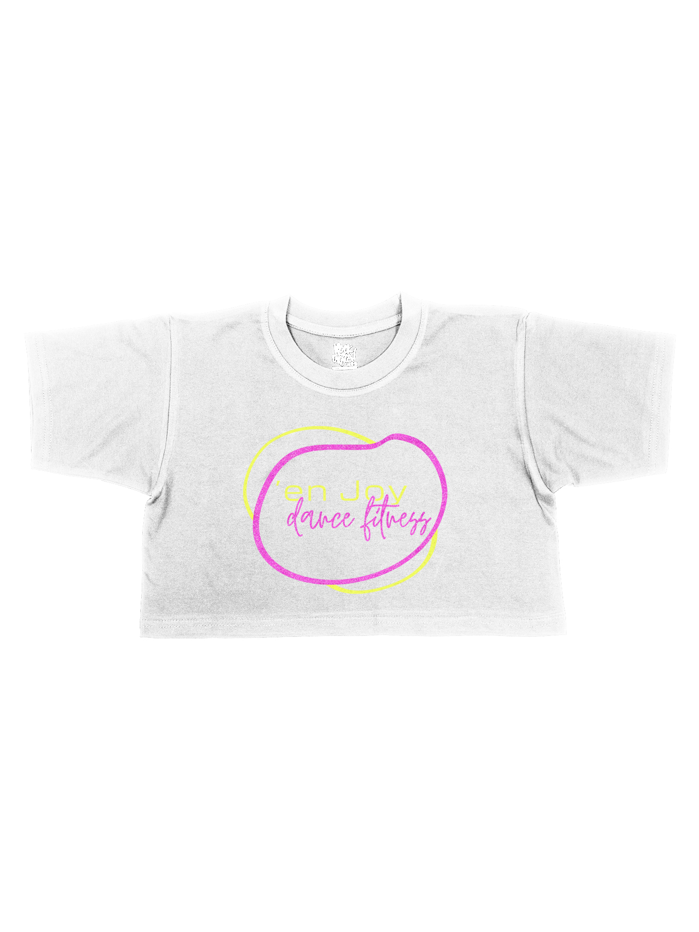 'En Joy Dance Fitness Glitter Cropped T-shirt