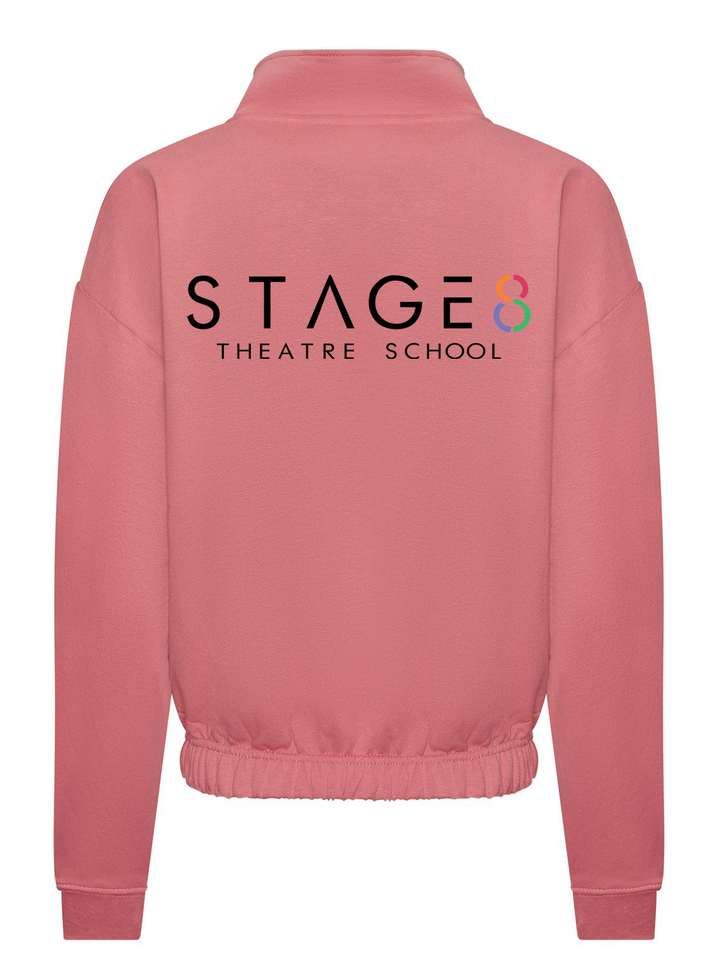 Stage 8 Theatre School Women's Cropped 1/4 Zip Sweat - Image 3