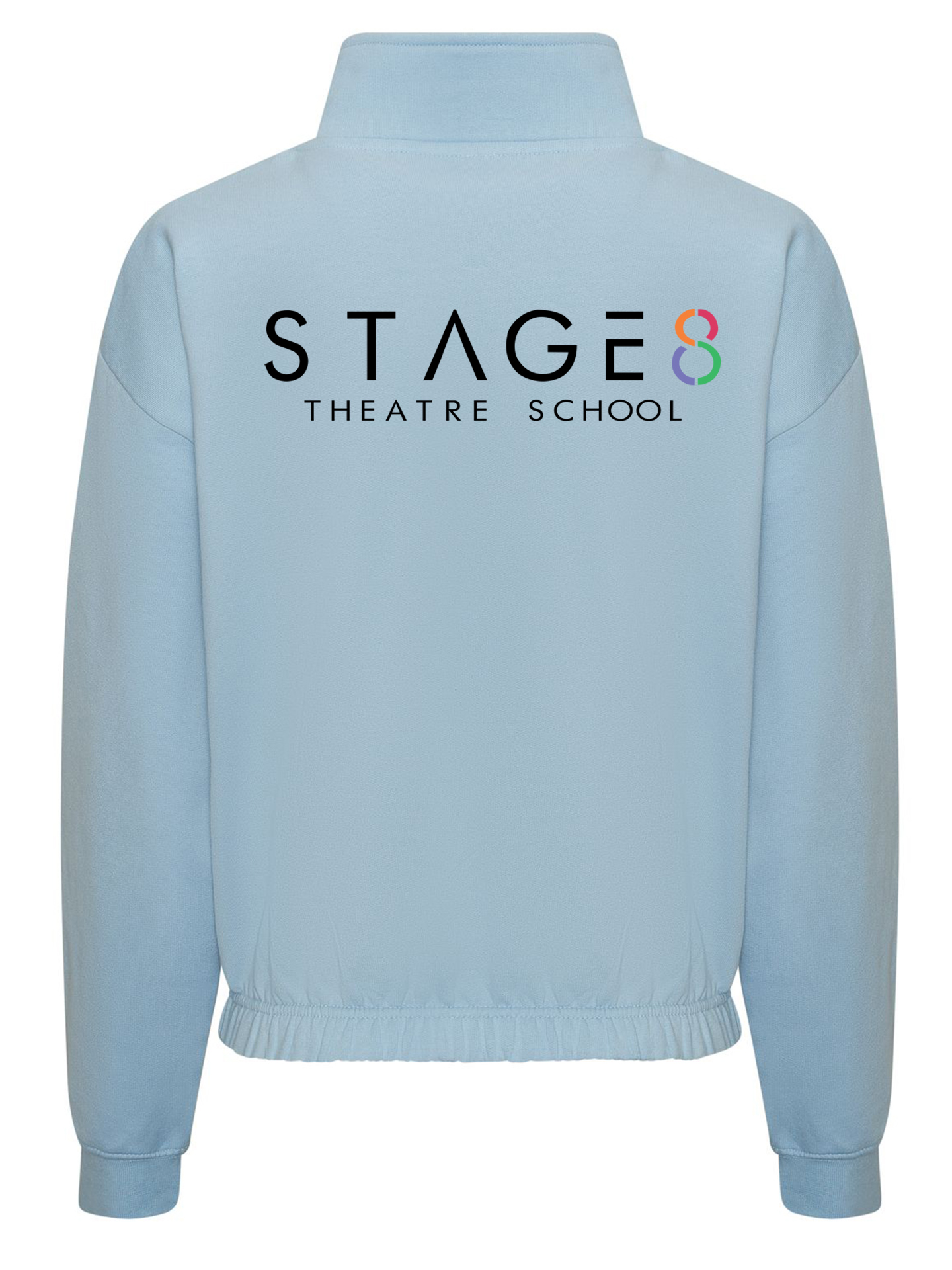 Stage 8 Theatre School Women's Cropped 1/4 Zip Sweat - Image 2