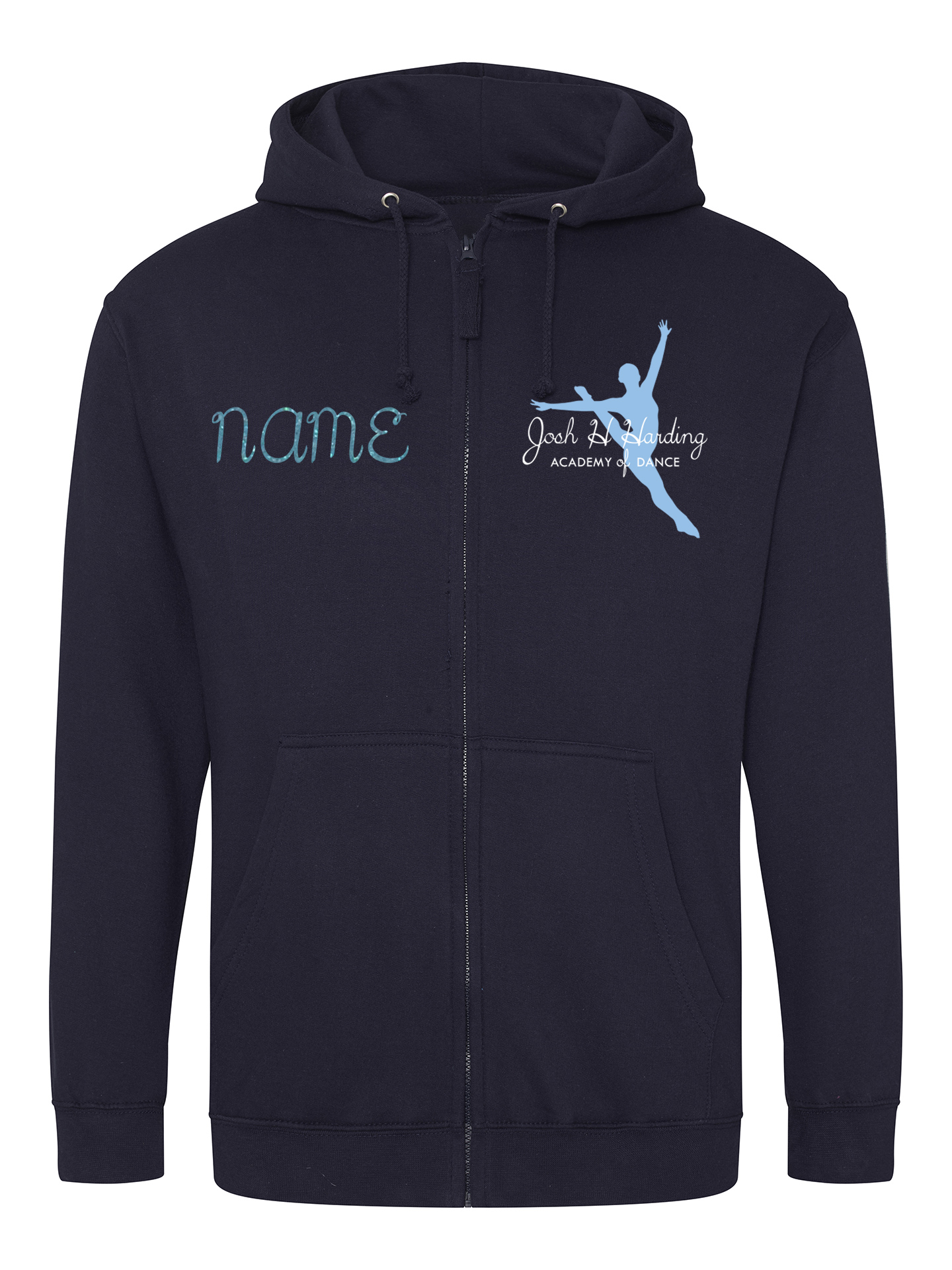 Josh H Harding Academy Of Dance Zipped Hoodie - Image 2