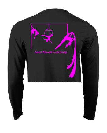 Aerial Allsorts Wadebridge Cropped Long Sleeved T-shirt