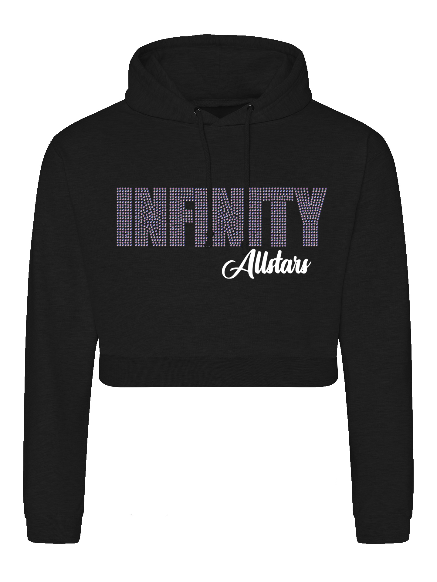 Infinity Allstars AB Rhinestone Cropped Hoodie