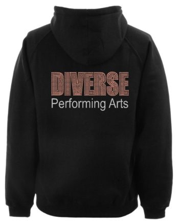 Diverse Performing Arts Rhinestone Zipped Hoodie