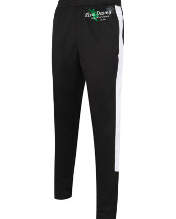 Elsa Davey School of Dance Black and White Tracksuit Bottoms
