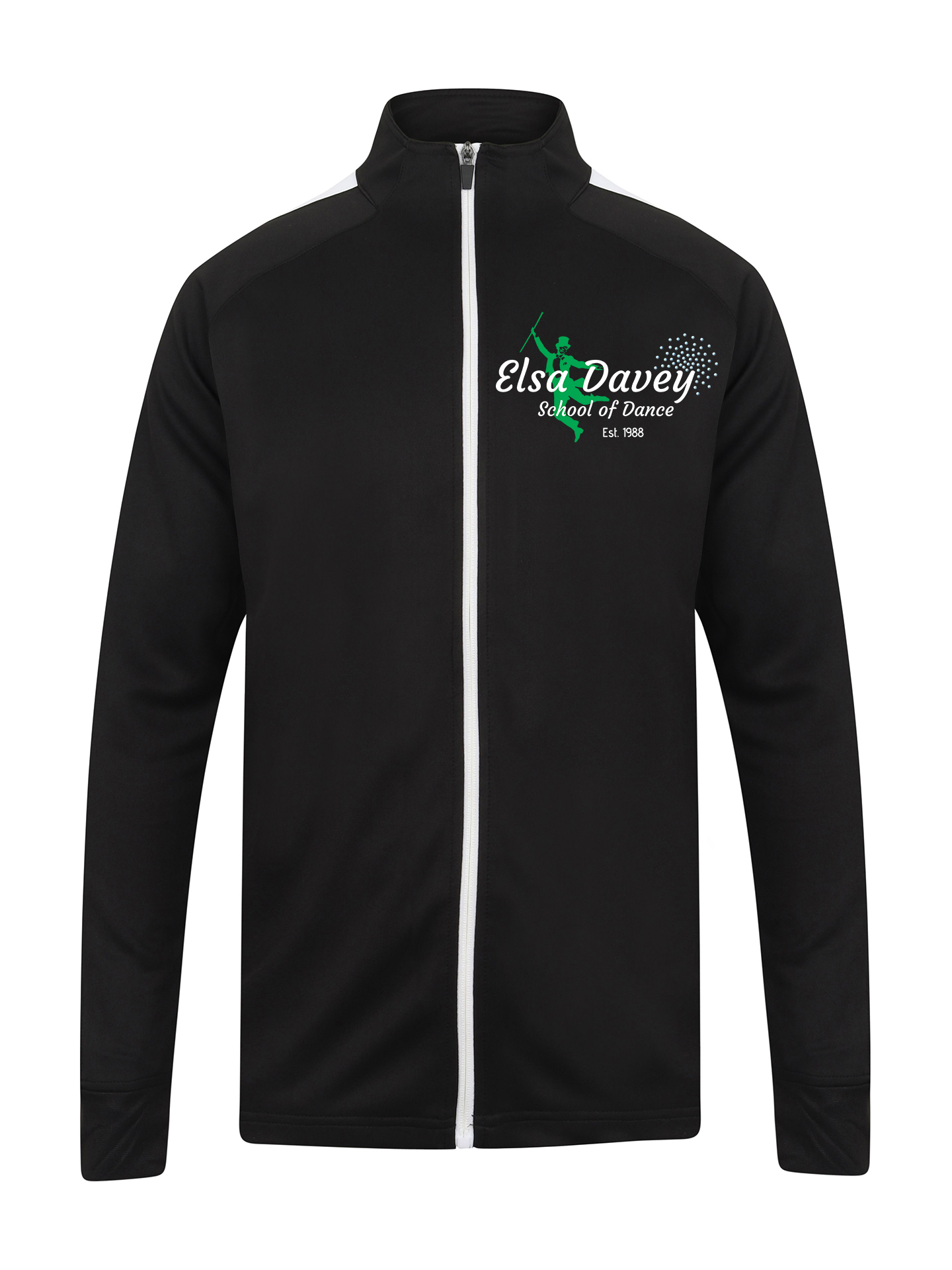 Elsa Davey School of Dance Black and White Tracksuit Jacket