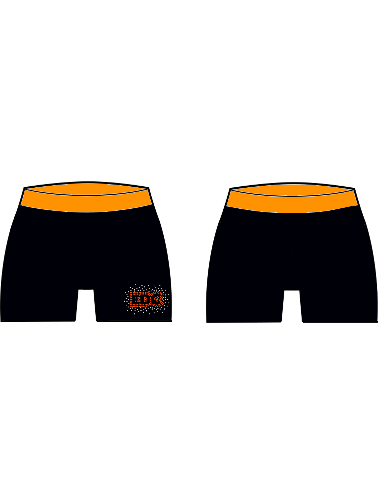 Elite Dance and Cheer Custom Lycra Shorts - **CUSTOM LYCRA 6-8 WEEK LEAD TIME**