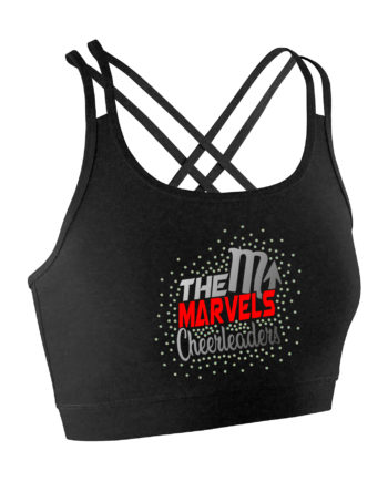 The Marvels Cheerleading Back Detail Lycra Crop Top