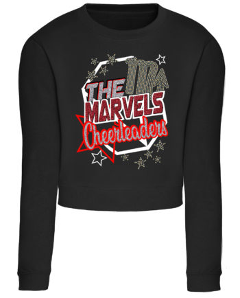 The Marvels Cheerleading Cropped Sweatshirt