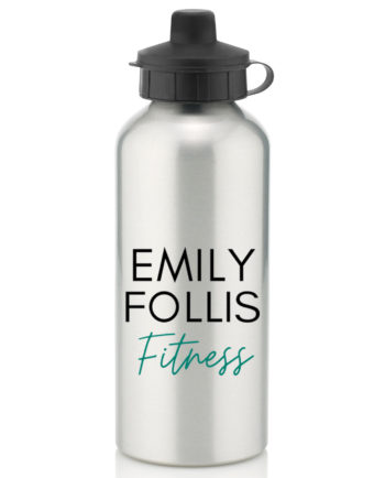 Emily Follis Fitness Silver Bottle