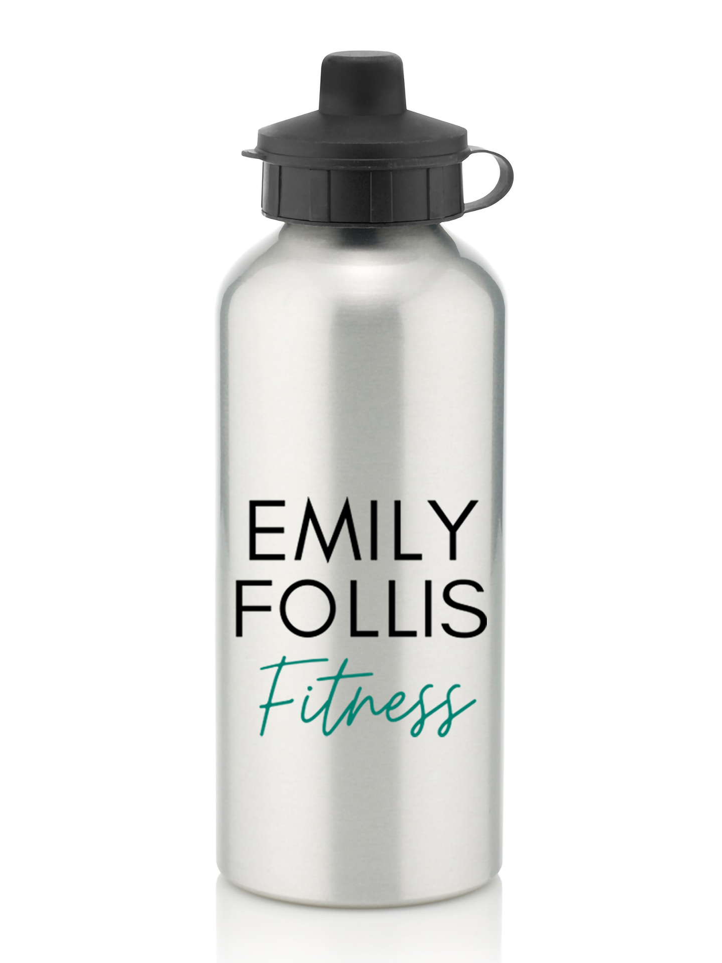 Emily Follis Fitness Silver Bottle