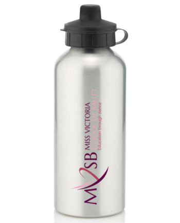 Miss Victoria School Of Ballet Silver Water Bottle