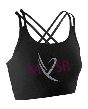 Miss Victoria School Of Ballet Back Detail Lycra Crop Top