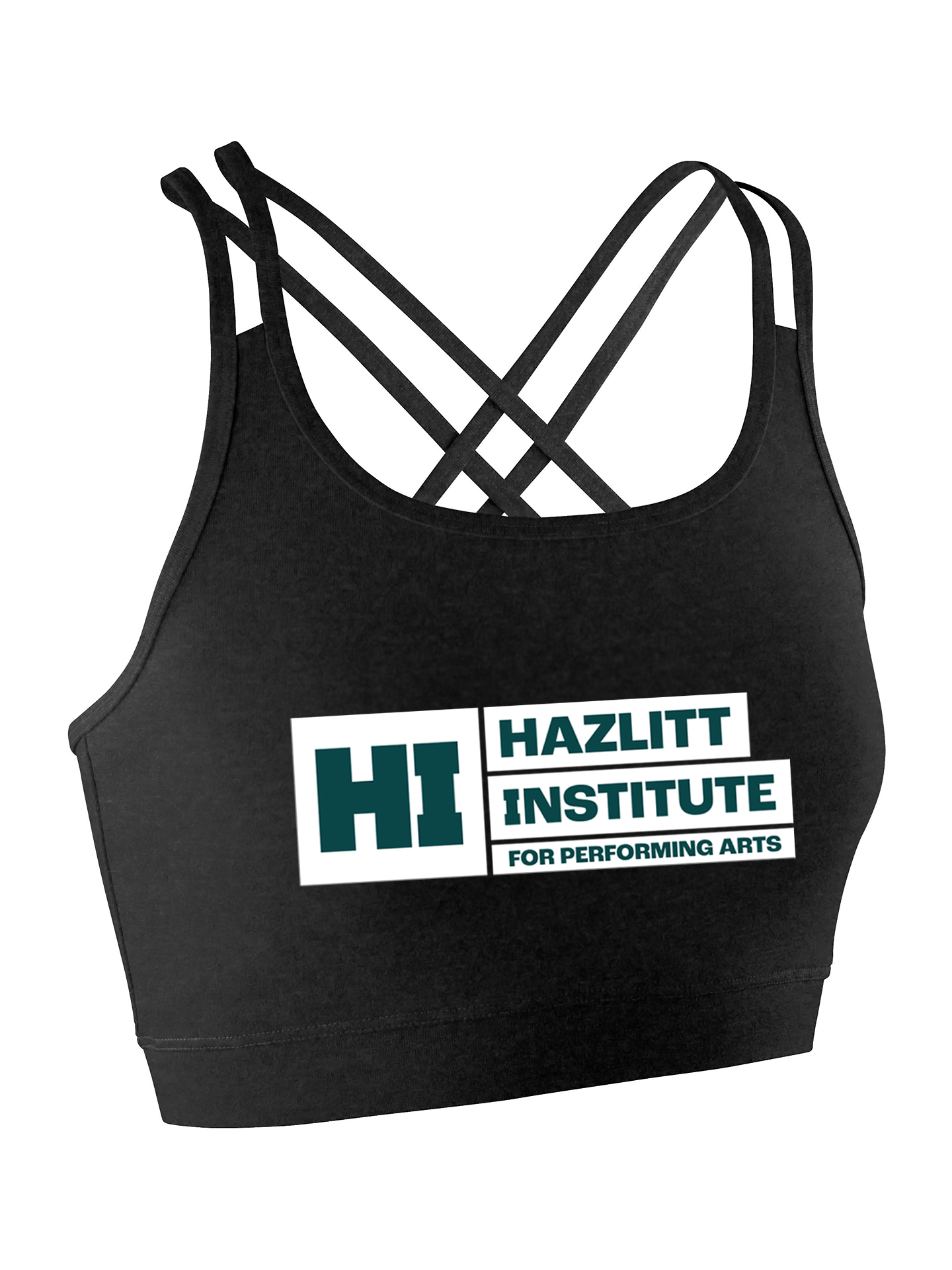 Hazlitt Institute Performing Arts Back Detail Lycra Crop Top