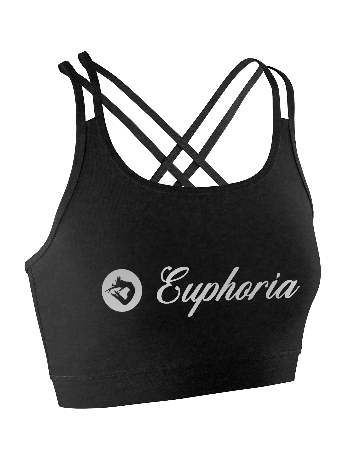 Euphoria Dance Back Detail Lycra Crop Top