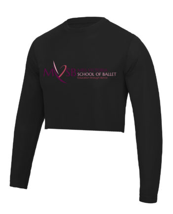 Miss Victoria School Of Ballet Cropped Long Sleeved T-Shirt