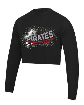 Pirates Cheer & Dance Cropped Long Sleeved T-shirt