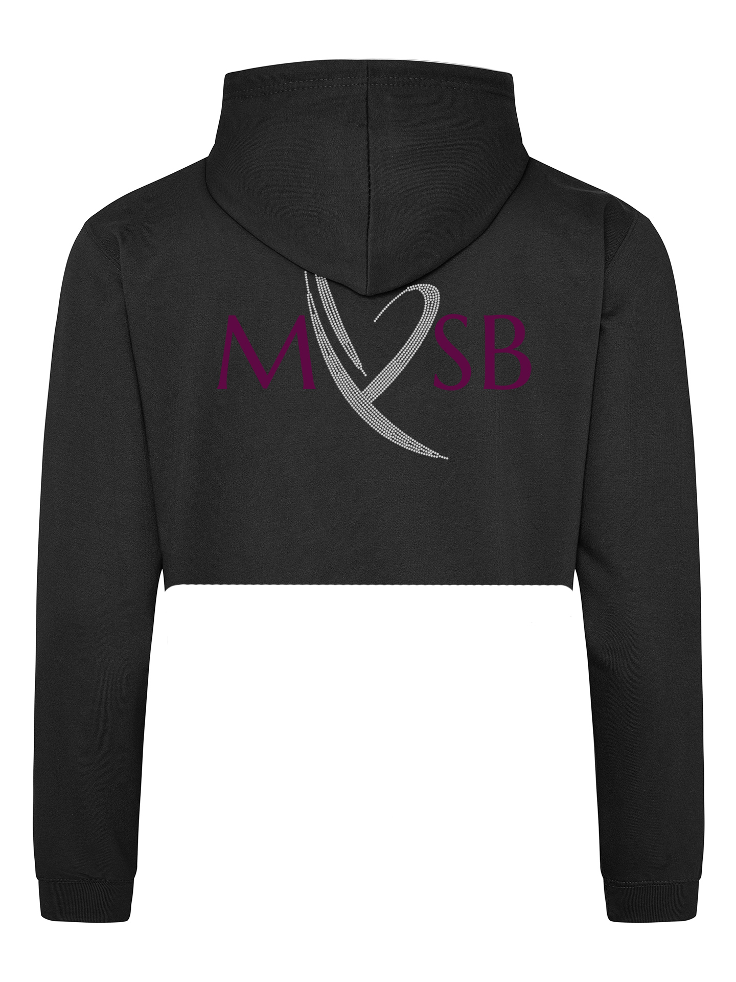 Miss Victoria School Of Ballet Cropped Hoodie - Image 2
