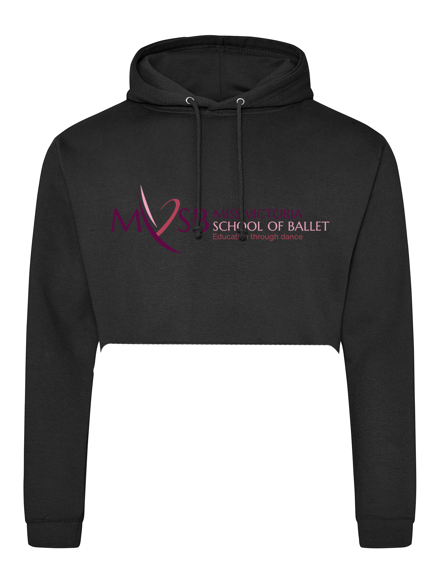 Miss Victoria School Of Ballet Cropped Hoodie