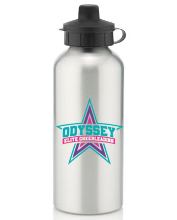 Odyssey Elite Cheerleading Silver Water Bottle