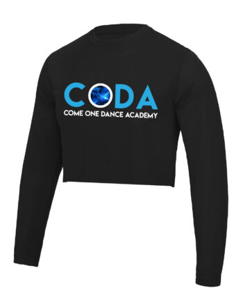 Come One Dance Academy Plain Print Cropped Long Sleeved T-Shirt