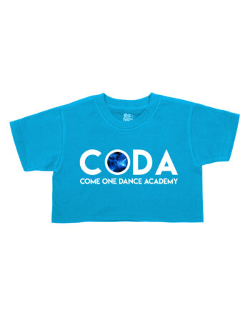 Come One Dance Academy Plain Print Cropped T-Shirt