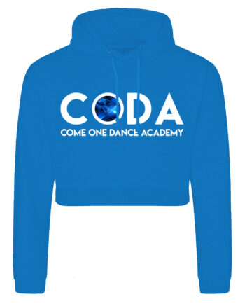Come One Dance Academy Plain Print Cropped Hoodie