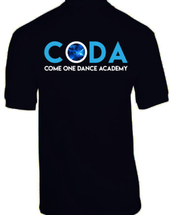 Come One Dance Academy Plain Print Polo Shirt