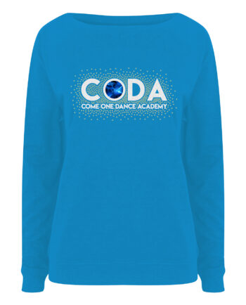 Come One Dance Academy Glitter And Rhinestone Slouch Sweatshirt