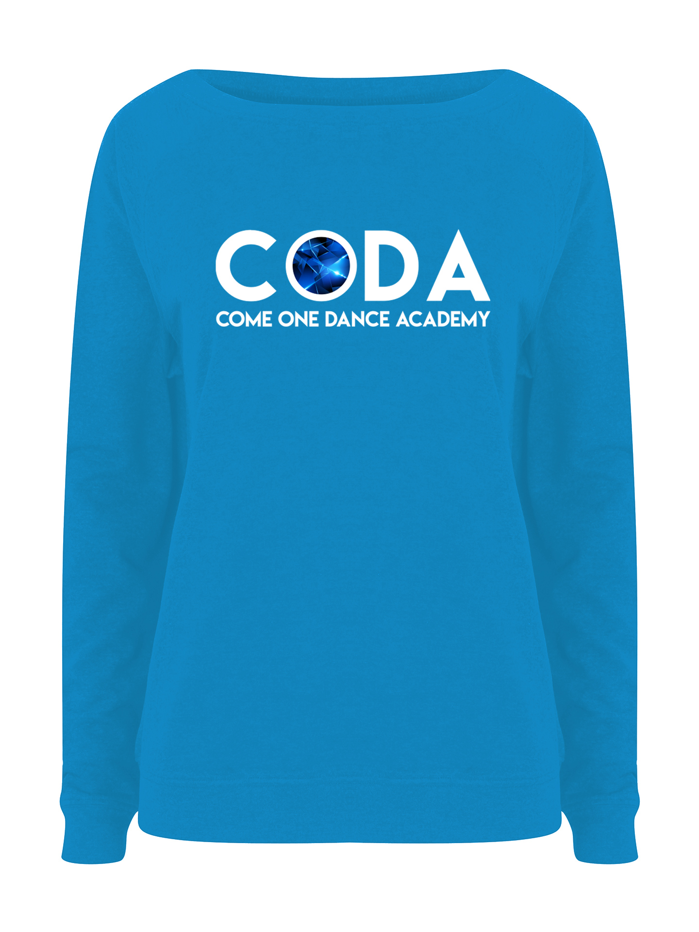 Come One Dance Academy Plain Print Slouch Sweatshirt