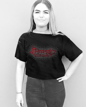 Intensity Dance Company Rhinestone Boxy Crop T-Shirt