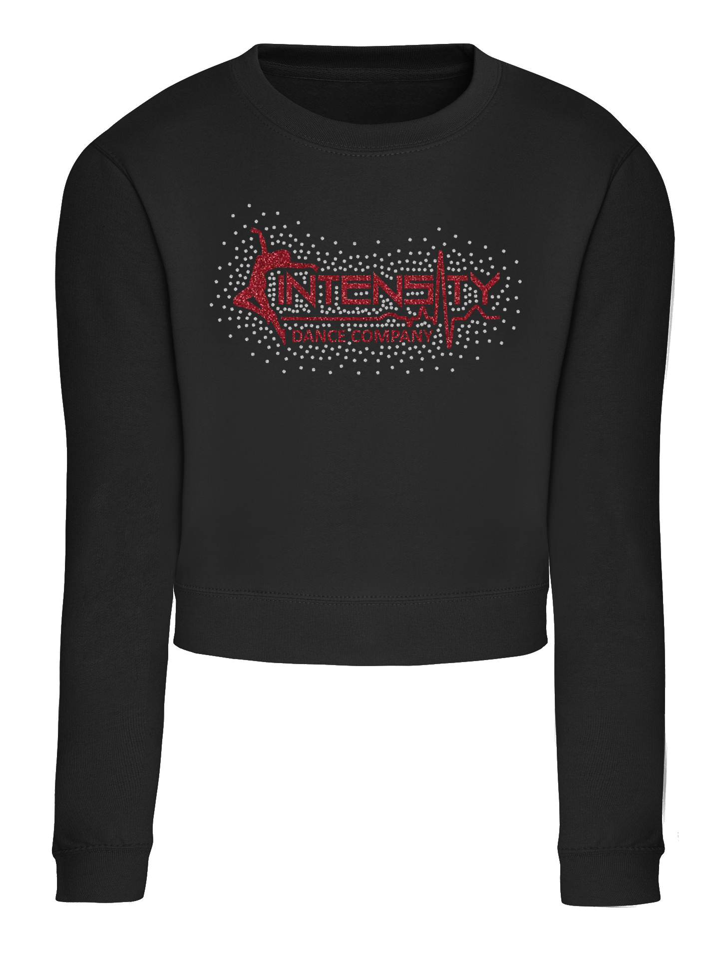 Intensity Dance Company Rhinestone Cropped Sweatshirt