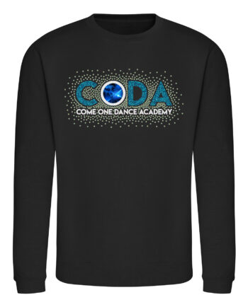 Come One Dance Academy Glitter and Rhinestone Sweatshirt
