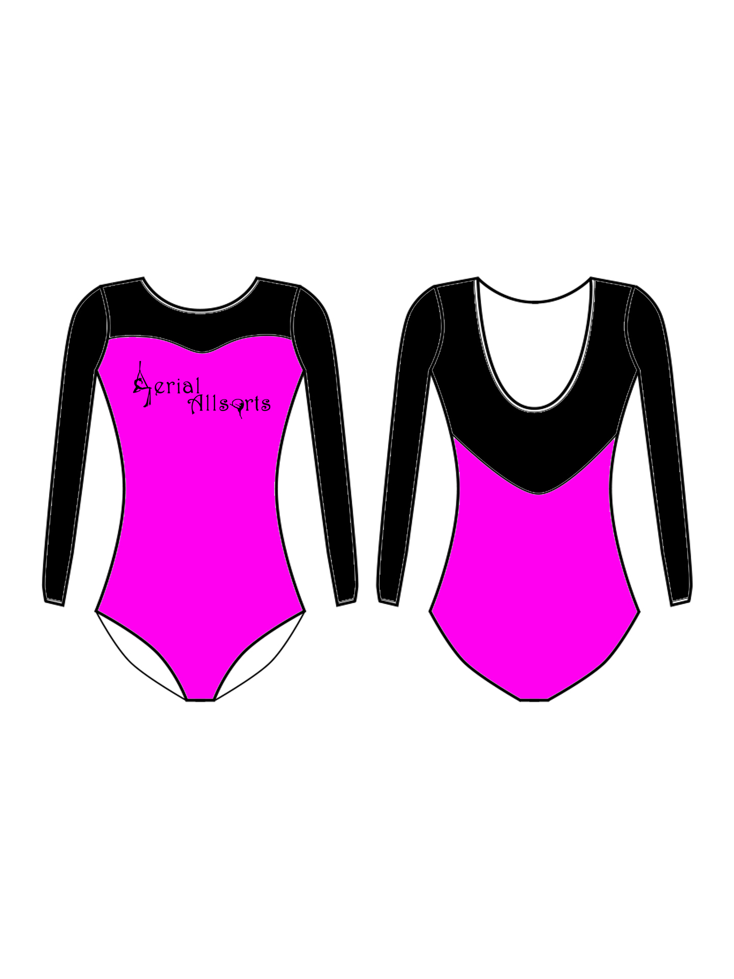 Aerial Allsorts Custom Lycra Tamzin Leotard - **CUSTOM LYCRA 6-8 WEEK LEAD TIME**