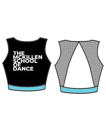 The McKillen School of Dance Custom Lycra Crop Top - Style 2 - **CUSTOM LYCRA 6-8 WEEK LEAD TIME**