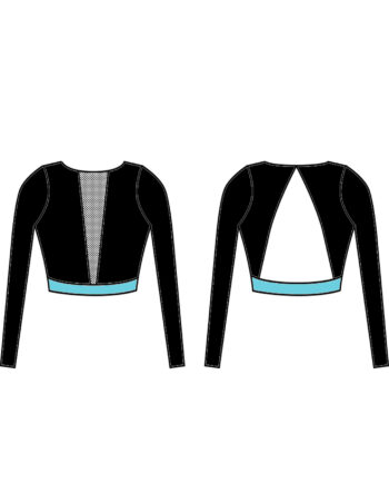 The McKillen School of Dance Custom Lycra Crop Top - Style 5 - **CUSTOM LYCRA 6-8 WEEK LEAD TIME**