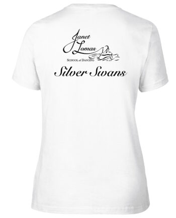 Janet Lomas School Of Dancing Silver Swans Coloured Fitted T-Shirt